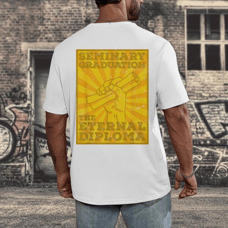 LDS Mormon Seminary Graduation Eternal Diploma Shirt Men's Back Print T-Shirt
