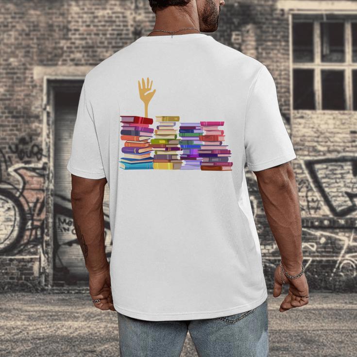 Librarian I'm Okay Book Reader Library Book Men's Back Print T-Shirt