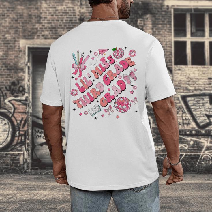 Lil Miss Third 3rd Grade Grad Graduation Last Day Girls Kid Men's Back Print T-Shirt