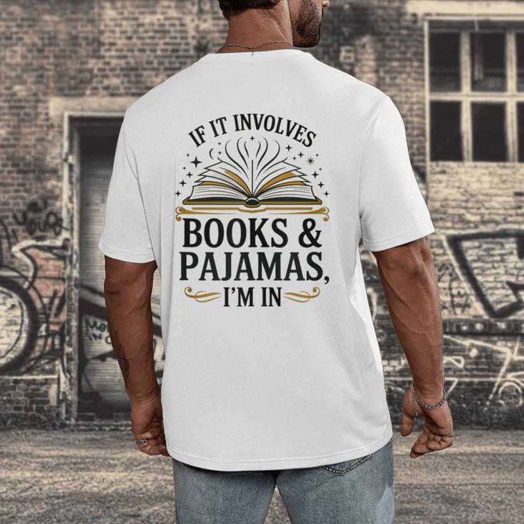 Magical Pajama And Book Lover Outfit For Readers Who Love Men's Back Print T-Shirt