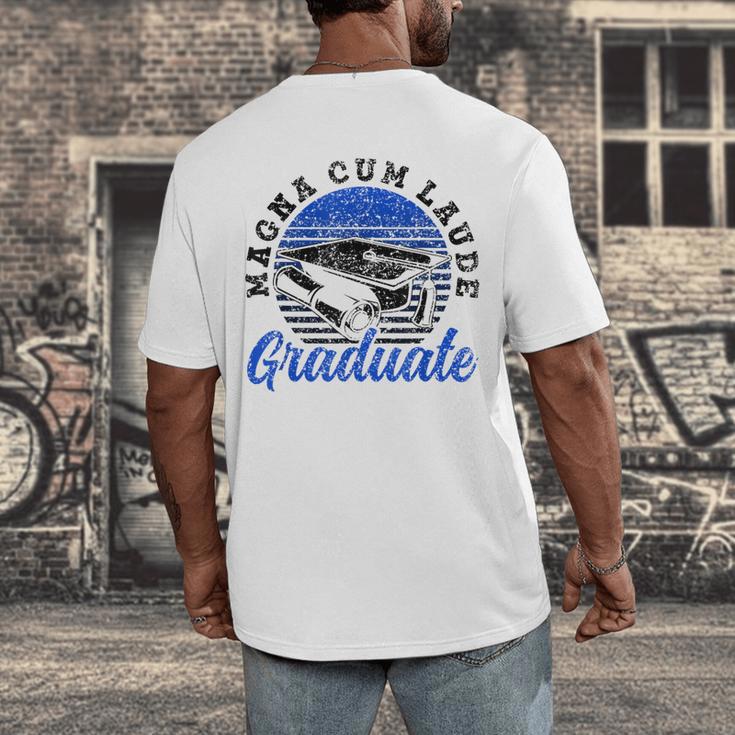 Magna Cum Laude Graduate Graduation Graduates Family Men's Back Print T-Shirt