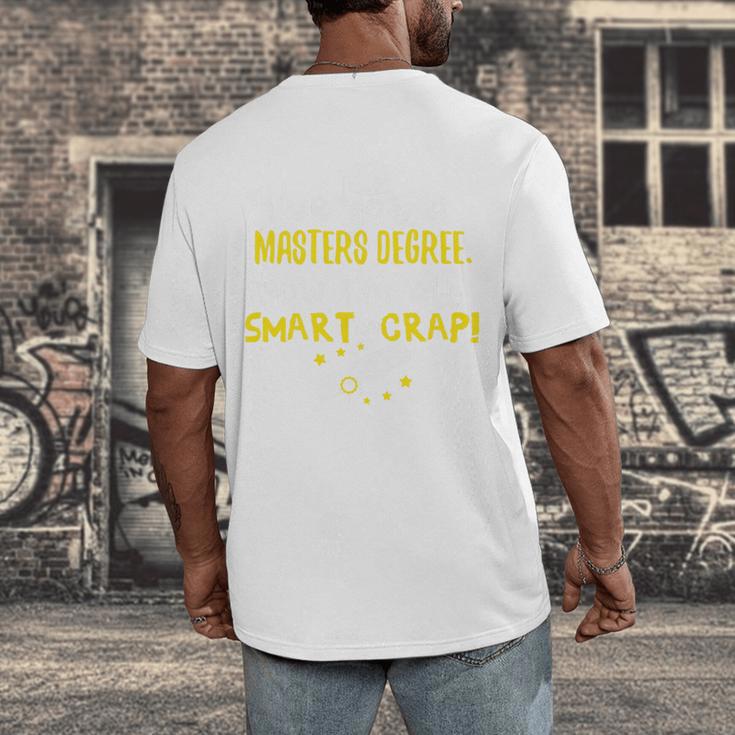 Masters Degree Graduation Men Women MSW MPH Premium Men's Back Print T-Shirt
