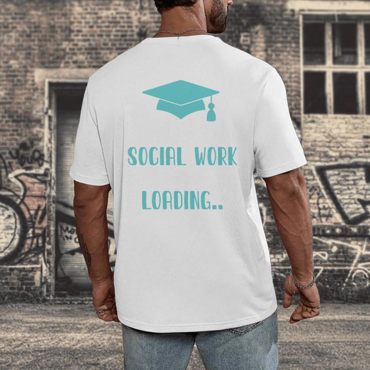 Masters Of Social Work Loading MSW Graduation Future Social Men's Back Print T-Shirt