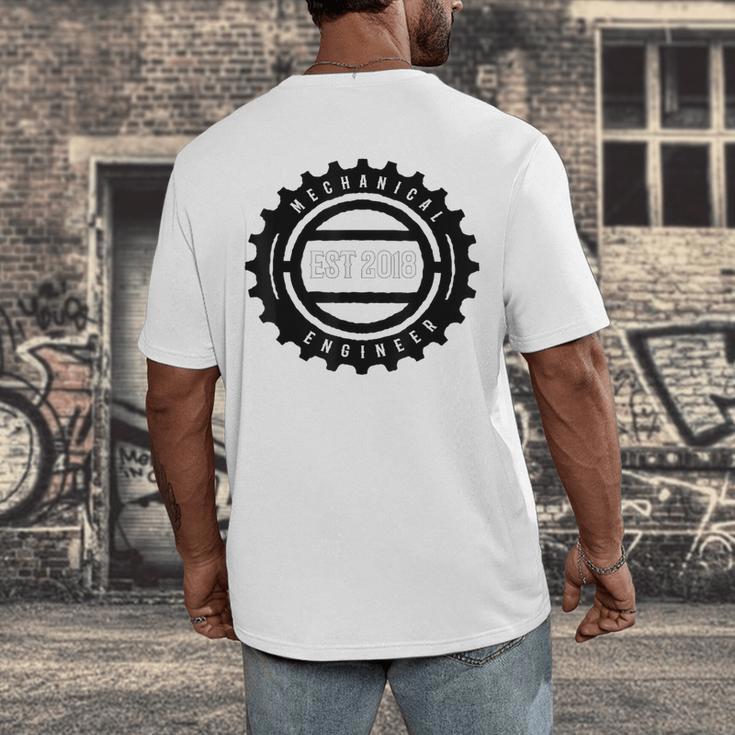 Mechanical Engineers 2018 Tshirt Gears Graduation Tee Men's Back Print T-Shirt