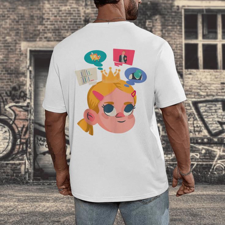 Meme Queen In Silence Introvert Anti People Antisocial Quiet Men's Back Print T-Shirt