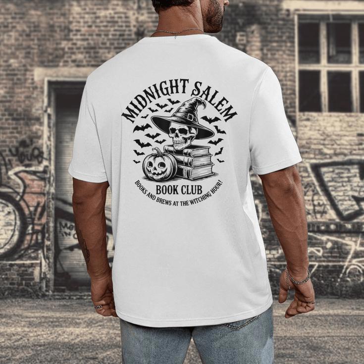 Midnight Salem Book Club Witchy Reads Men's Back Print T-Shirt