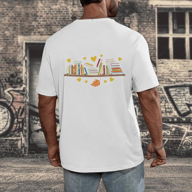I Have No Shelf Control Witty Book Lover Artwork Men's Back Print T-Shirt I Have No Shelf Control Witty Book Lover Artwork Men's Back Print T-Shirt