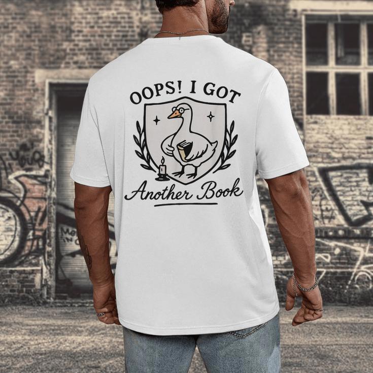 OOPS I GOT Another Book Design Men's Back Print T-Shirt