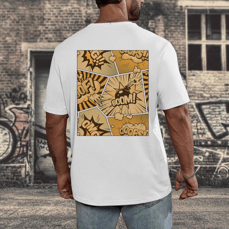 Orange Comic Book Orange Color Graphic Premium Tri-Blend Men's Back Print T-Shirt Orange Comic Book Orange Color Graphic Premium Tri-Blend Men's Back Print T-Shirt