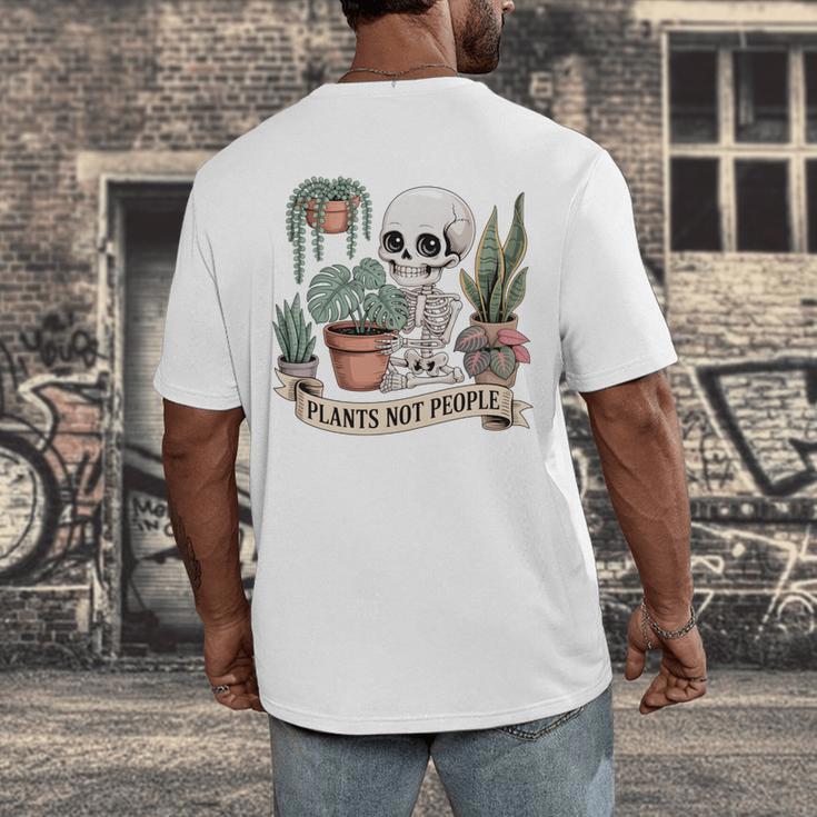 Plant Introvert Gardener Houseplant Botanical Women Men Kids Men's Back Print T-Shirt
