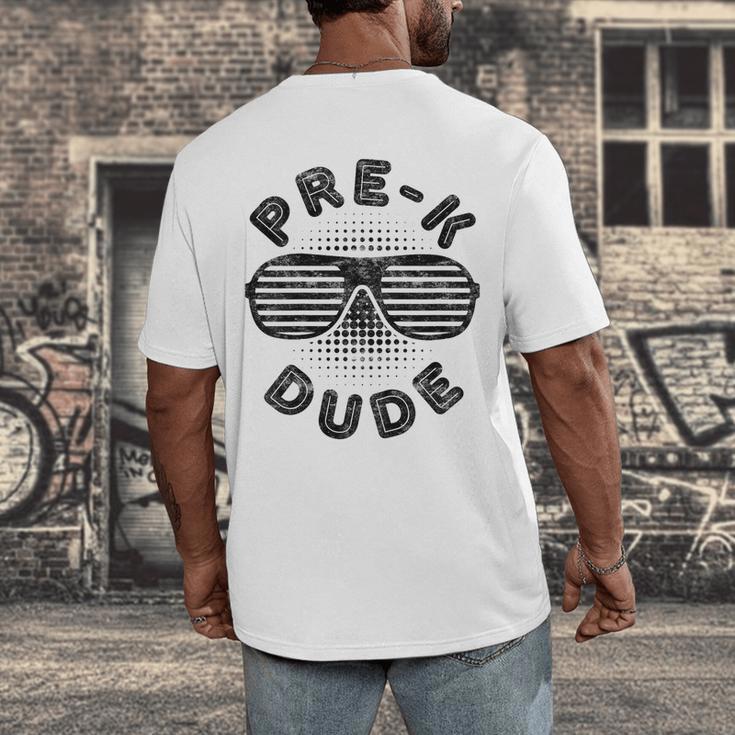 Pre-K Dude Shirt Boy Girl Graduation Back To School Men's Back Print T-Shirt