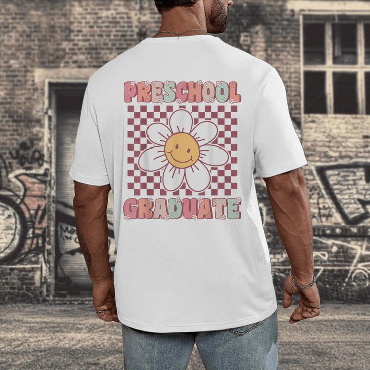 Preschool Graduation Graduate Cute Groovy Last Day Of Pre K Men's Back Print T-Shirt