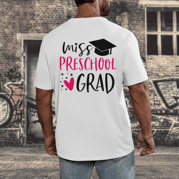 Preschool Graduation Shirt For Girl 2019 Miss Preschool Grad Men's Back Print T-Shirt