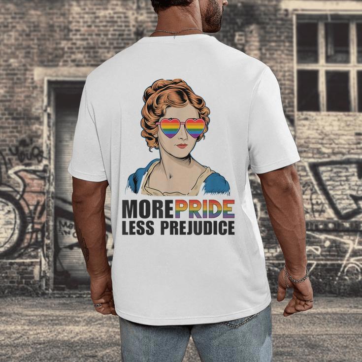 Pride And Prejudice Book Jane Austen Merch LGBTQ Men's Back Print T-Shirt Pride And Prejudice Book Jane Austen Merch LGBTQ Men's Back Print T-Shirt