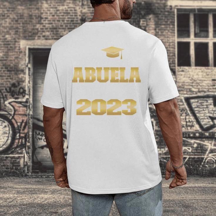 Proud Abuela Class Of 2023 PHD Graduate Doctorate Graduation Men's Back Print T-Shirt