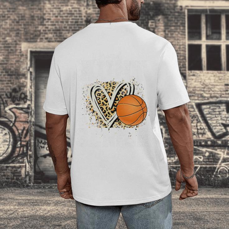 Proud Aunt Of A 2026 Senior Basketball Graduation Leopard Premium Tri-Blend Men's Back Print T-Shirt