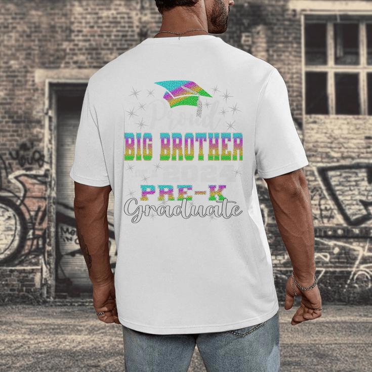 Proud Big Brother Of PreK School Graduate 2024 Graduation Premium Men's Back Print T-Shirt