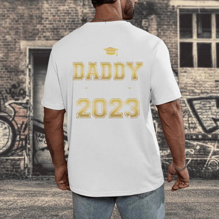 Proud Daddy Of Two 2023 Graduate Class 2023 Graduation Men's Back Print T-Shirt