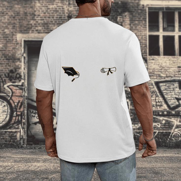Proud Grandma Of A 2025 College Graduate Graduation Men's Back Print T-Shirt