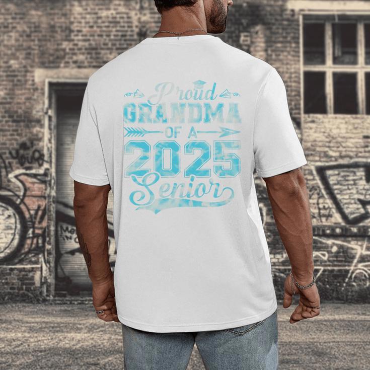 Proud Grandma Of a 2025 Senior Graduate Graduation Premium Men's Back Print T-Shirt