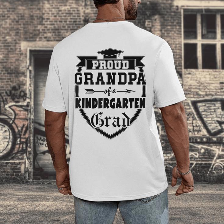 Proud Grandpa Of a Kindergarten Grad Graduation Shirt Men's Back Print T-Shirt