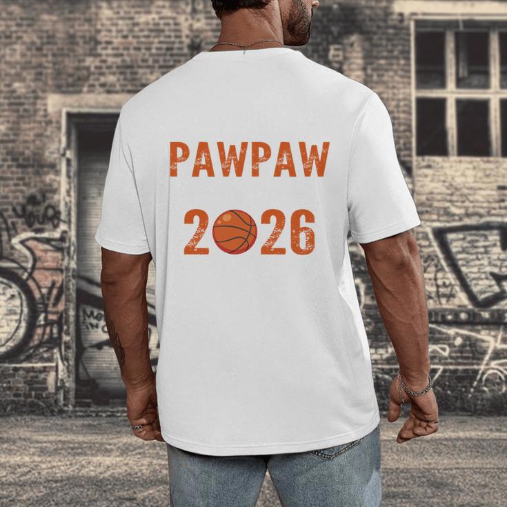 Proud PAW PAW Of 2026 Senior Basketball Student Graduation Men's Back Print T-Shirt