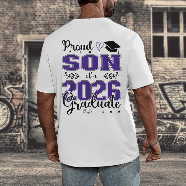 Proud Son Of a Class Of 2026 Graduate For Graduation Men's Back Print T-Shirt