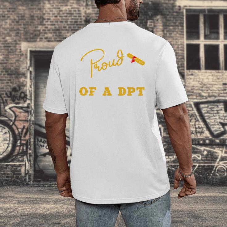 Proud Wife Of a DPT Graduate Graduation Grad Men's Back Print T-Shirt