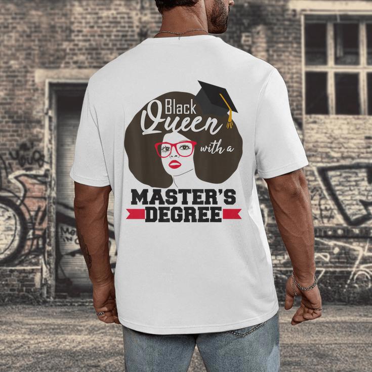 Queen Masters Degree Graduation Social Work MSW MPH Men's Back Print T-Shirt