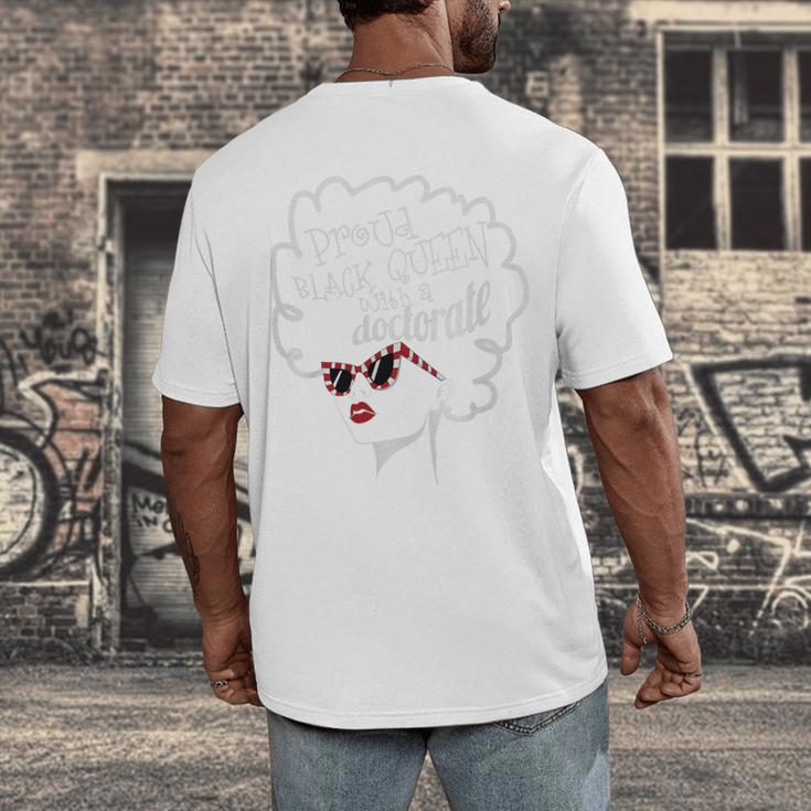 Queen PhD Doctorate Degree Graduation EdD PsyD Premium Tri-Blend Men's Back Print T-Shirt