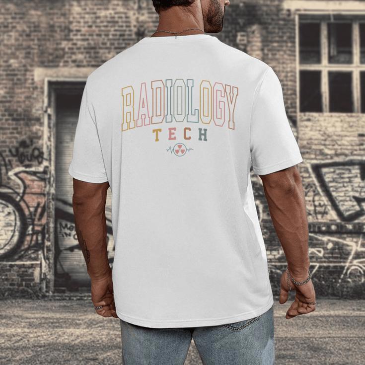 Radiology Technician Rad Tech Graduation Radiology Men's Back Print T-Shirt