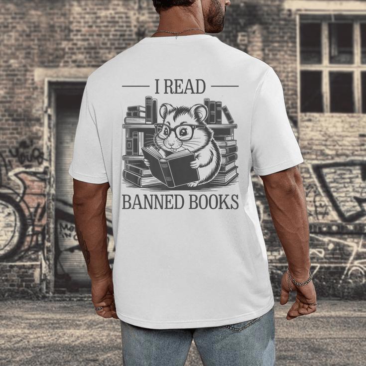 I Read Banned Books Men's Back Print T-Shirt