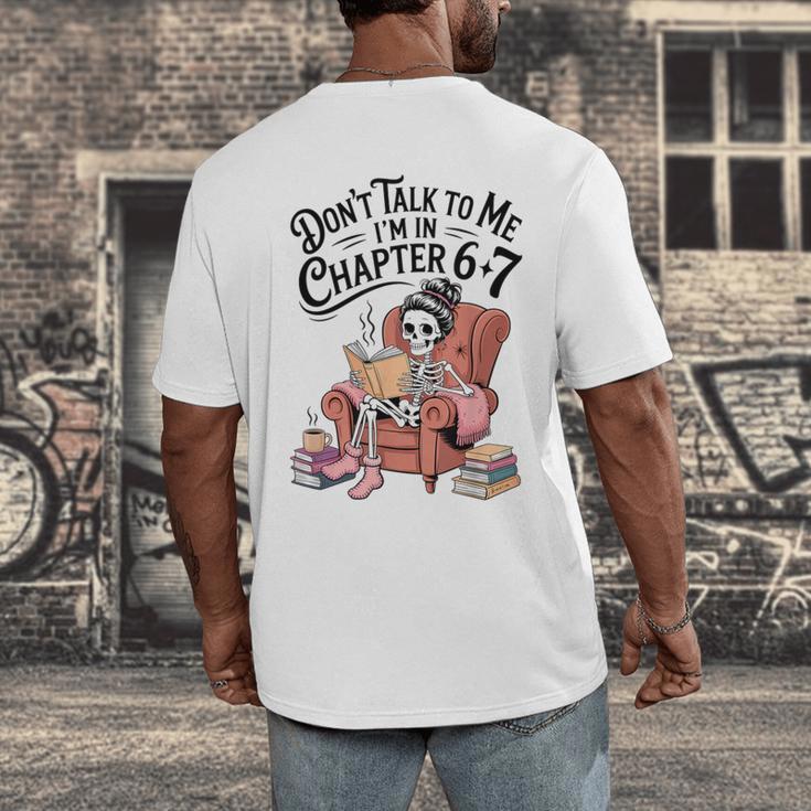 Reading 67 Six Seven Meme English Teacher Book Lover Men's Back Print T-Shirt