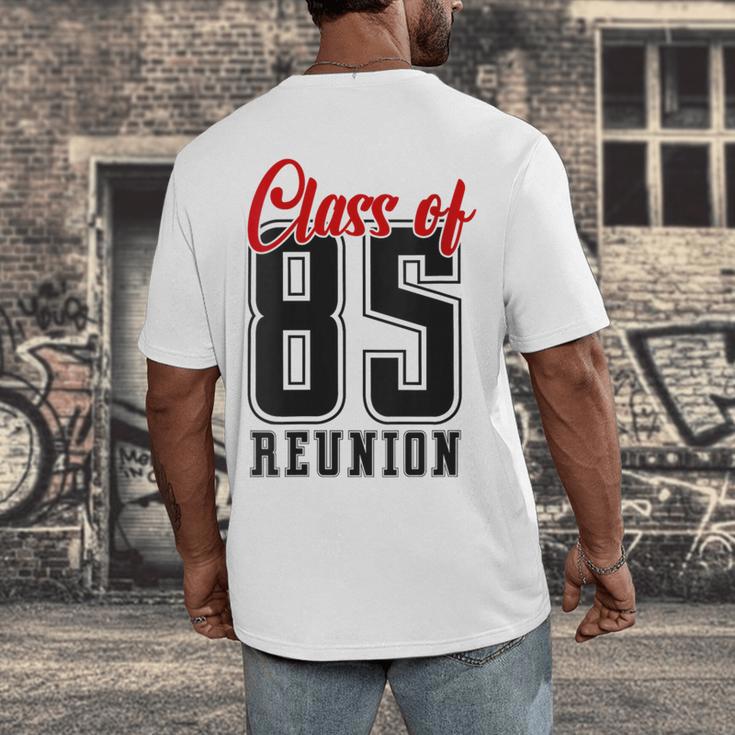 Reunion 1985 Matching Graduation High School Class Of 1985 Men's Back Print T-Shirt