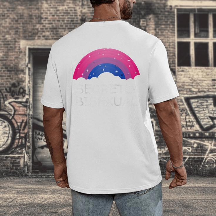 Secretly Bisexual Bi Introvert Bi Pride Antisocial LGBTQ Raglan Baseball Tee Men's Back Print T-Shirt