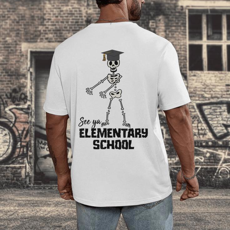 See Ya Elementary School Shirt Cool Graduation Tee Men's Back Print T-Shirt