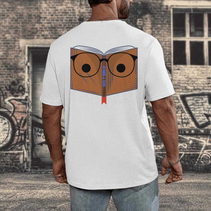 Seminary Grad Graduation Bible Theology Nerd Premium Men's Back Print T-Shirt