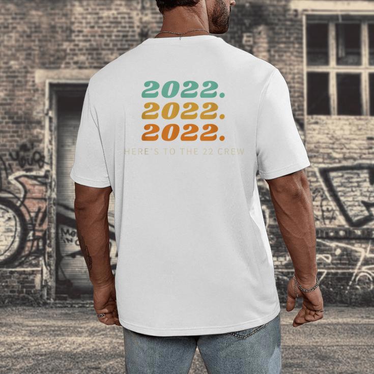 Senior 2022 Shirt Class Of 2022 Retro Graduation Grad Men's Back Print T-Shirt