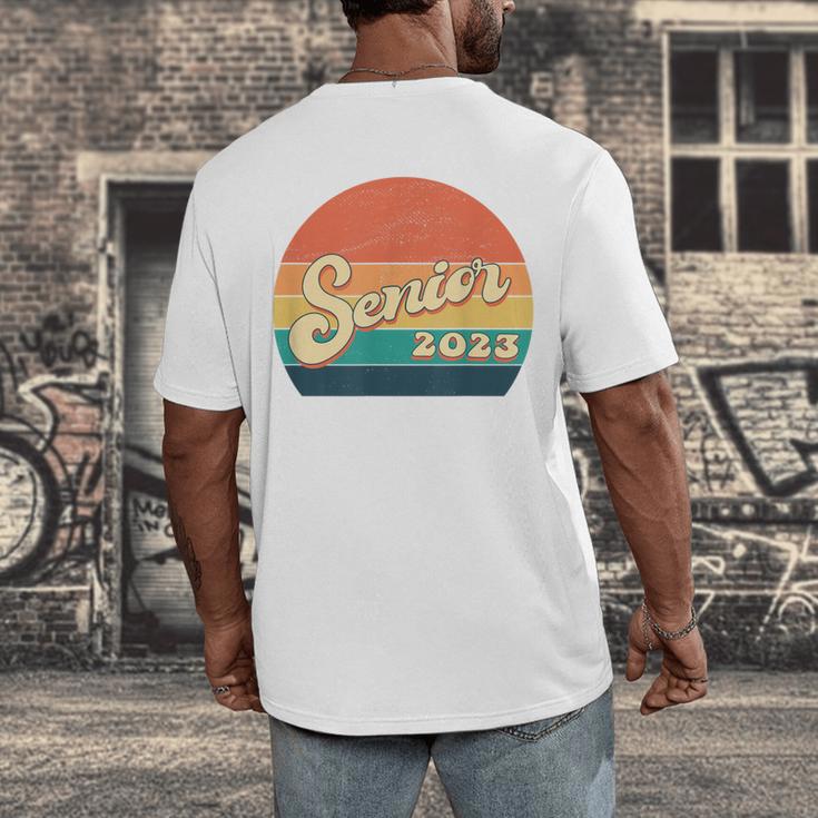 Senior 2023 Graduation My Last First Day Of Class Of 2023 Men's Back Print T-Shirt