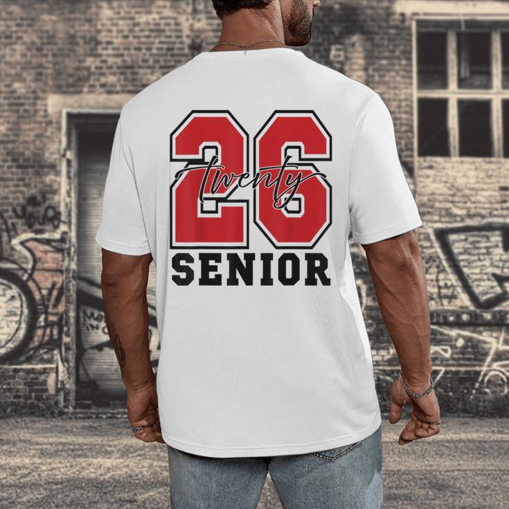 Senior 2026 Class Of 2026 School Graduation 2026 Merch Men's Back Print T-Shirt