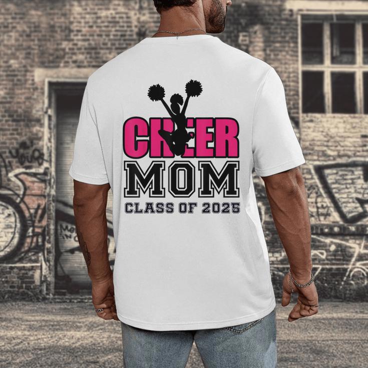 Senior Cheerleader Mom Cheer Class Of 2025 Graduation Women Men's Back Print T-Shirt