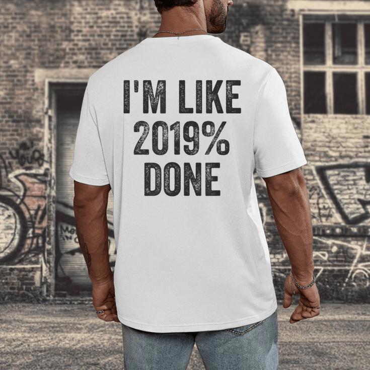 Senior Class 2019 Shirt High School College Graduation Men's Back Print T-Shirt