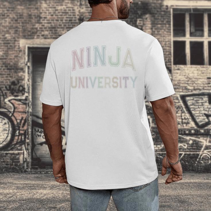 Silly Graduate NINJA UNIVERSITY Stay Away From Me Introvert Men's Back Print T-Shirt Silly Graduate NINJA UNIVERSITY Stay Away From Me Introvert Men's Back Print T-Shirt