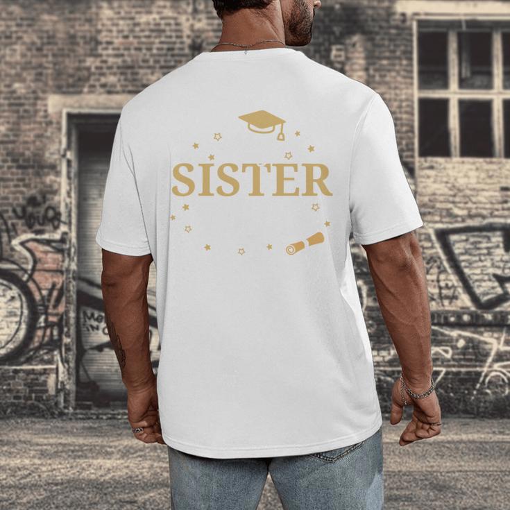 My Sister Did It Proud Class Senior Graduate Graduation Men's Back Print T-Shirt
