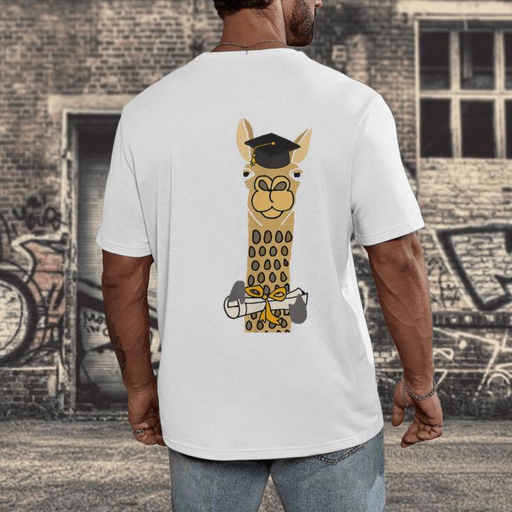 SmileteesGrad Llama Graduation T-Shirt Men's Back Print T-Shirt