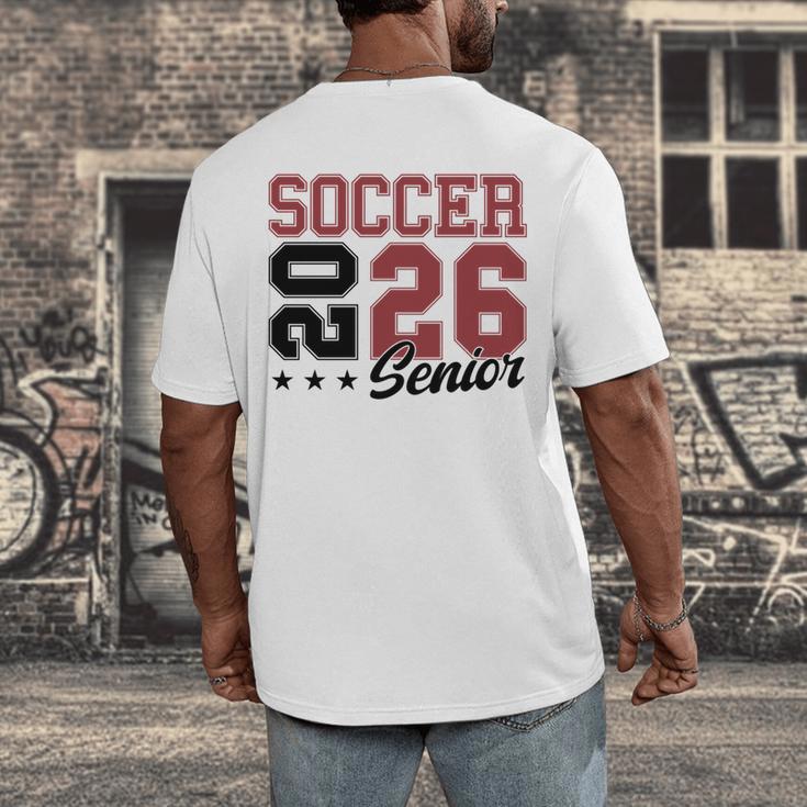 Soccer Senior Night Soccer Senior 2026 Graduation 71 Men's Back Print T-Shirt