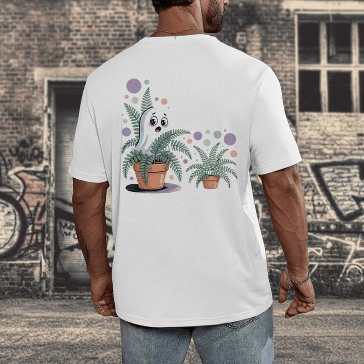 Social Anxiety Introvert Nervous Awkward Socially Men's Back Print T-Shirt