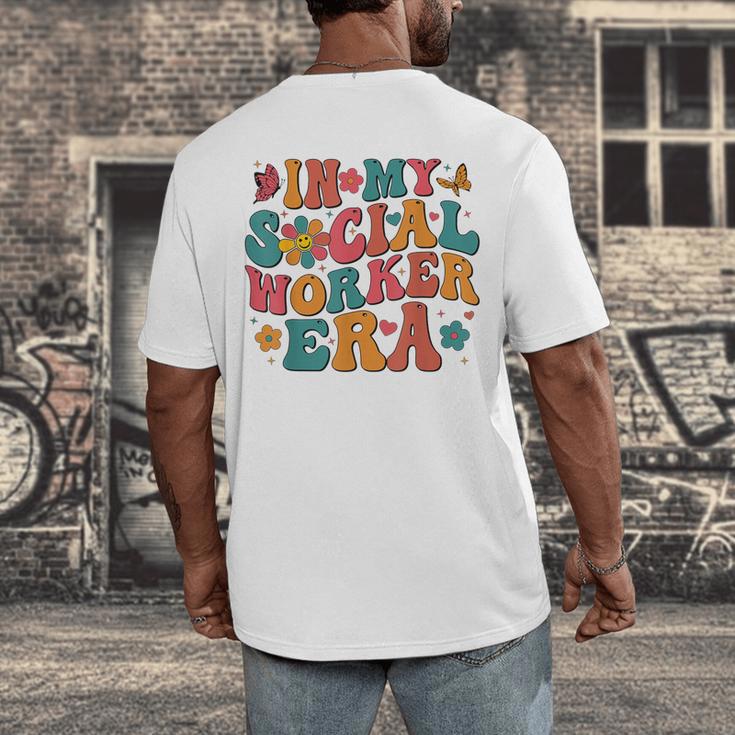 In My Social Worker Era Cute Social Worker Graduation MSW Men's Back Print T-Shirt