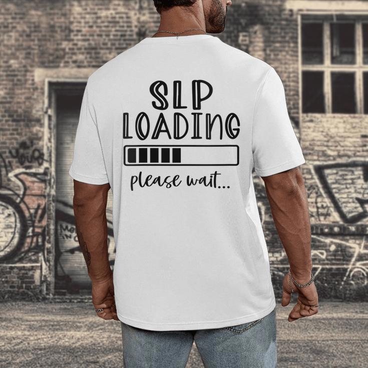 Speech Pathologist Loading 2021 Graduation Speech Therapist Men's Back Print T-Shirt