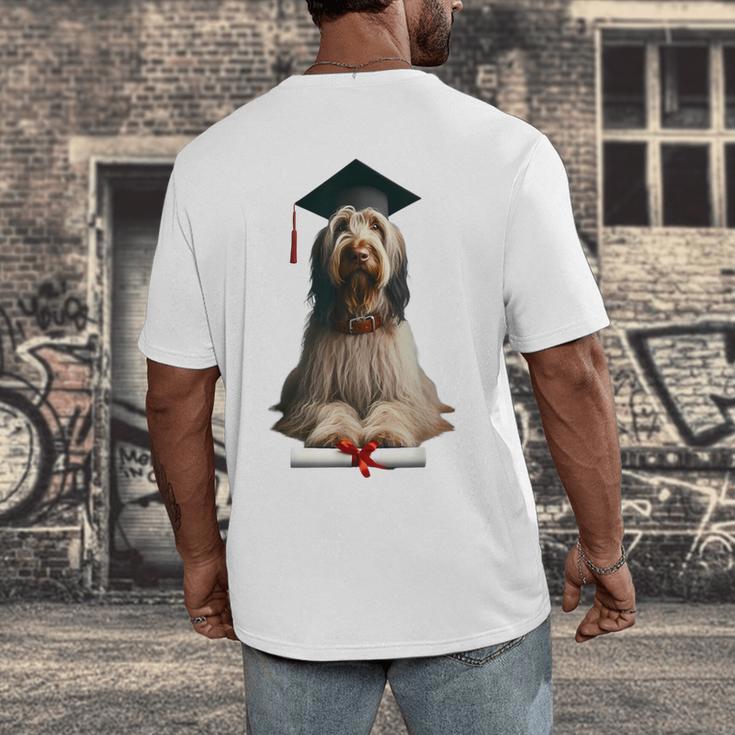 Spinone Italiano Dog Graduation Cap School Graduate Owner Men Women Kids Men's Back Print T-Shirt